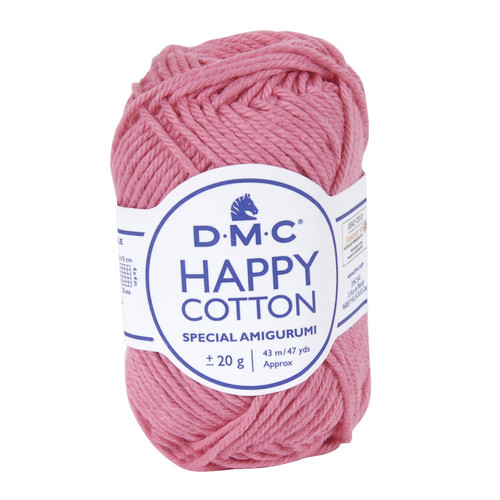 DMC Happy Cotton Yarn-Bright Pinnk - 5A003Q8S-1HLJC - 077540980116