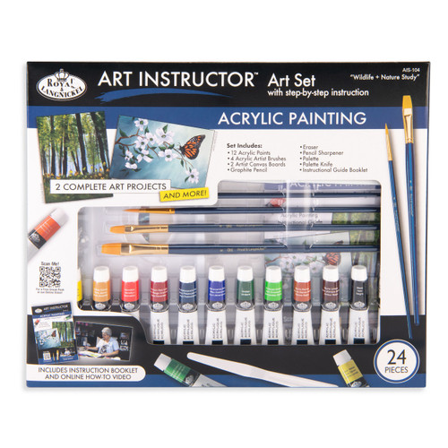 Royal & Langnickel Art Instructor Set-Acrylic Set - 5A003RQZ-1HNBB - 090672364890