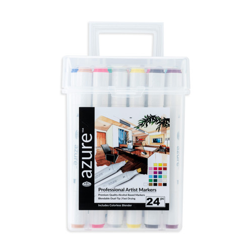 Royal & Langnickel Azure 24pc-Basic color - 5A003RR0-1HNBC - 090672054623