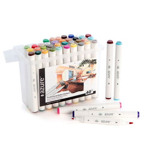 Royal & Langnickel Azure Marker Set 40pc-Azure Marker - 5A003RQX-1HNBG Royal & Langnickel Azure Marker Set 40pc-Azure Marker - 5A003RQX-1HNBG