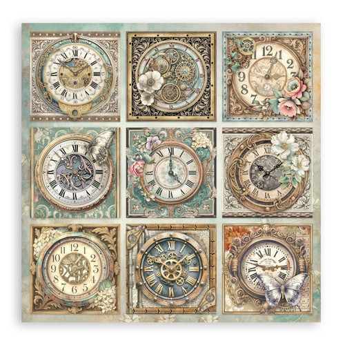Stamperia Single-Sided Paper Pad 12"x12" 22/Pkg-Gardens of Time - 5A003N8K-1HJP2