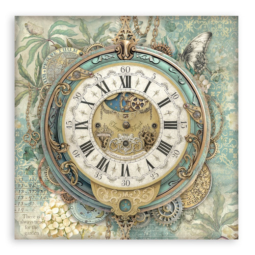Stamperia Single-Sided Paper Pad 12"x12" 22/Pkg-Gardens of Time - 5A003N8K-1HJP2