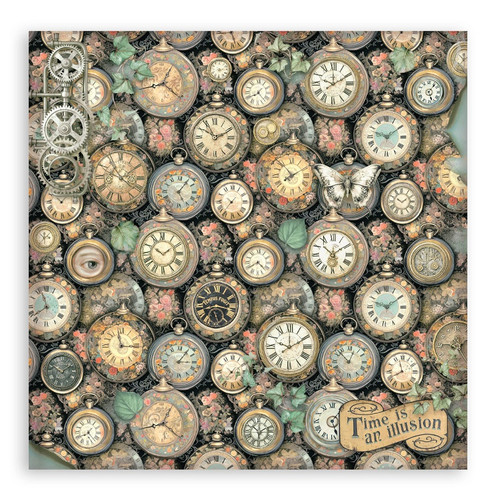Stamperia Single-Sided Paper Pad 12"x12" 22/Pkg-Gardens of Time - 5A003N8K-1HJP2