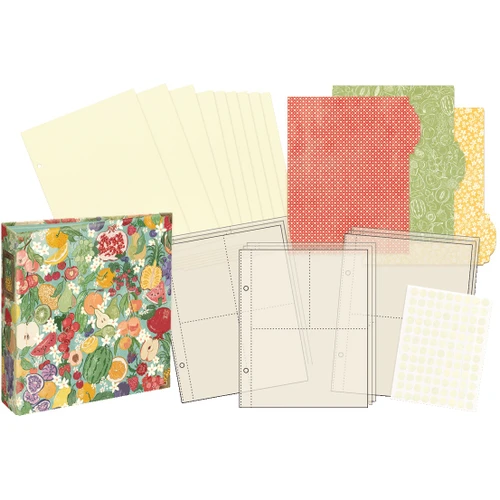 Graphic 45 Binder Album with Pocket Pages-Fruit & Floral - 5A003RHC-1HMWG