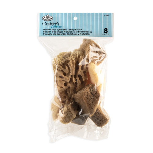 Crafter's Choice Natural & Synthetic Sponge Set 8/pc-100% Natural/100% Synthetic - 5A003LR8-1HH0B - 090672373144