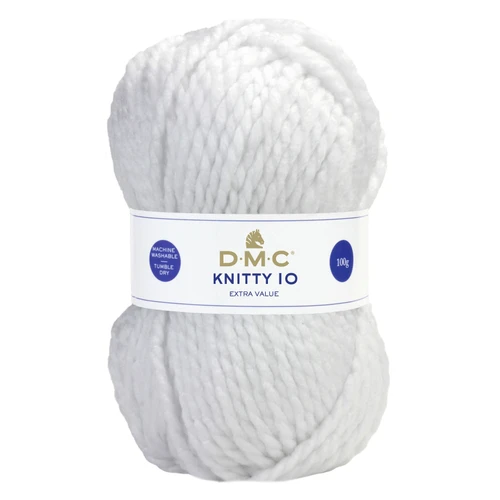 DMC Knitty 10 Yarn-White - 5A003Q8R-1HKXX - 0077540949830