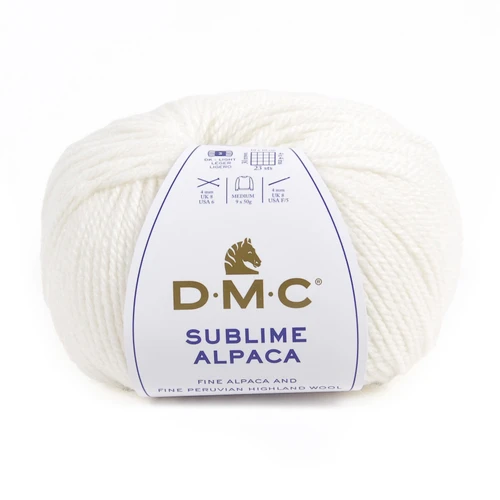 DMC Sublime Alpaca Yarn-White - 5A003Q8T-1HKYB - 3357995053083