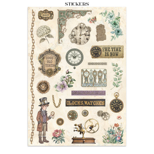 Stamperia Bundle: Junk Journal & Rub On Kit-Gardens of Time - 5A003N88-1HJPF