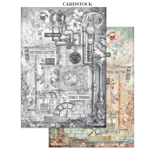 Stamperia Junk Journal Stickers, Cut-outs & Backgrounds-Gardens of Time - 5A003N7G-1HJPQ