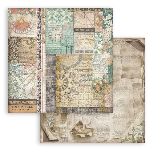 Stamperia Backgrounds Double-Sided Paper Pad 12"x12" 10/Pgk-Gardens of Time - 5A003N87-1HJPR Stamperia Backgrounds Double-Sided Paper Pad 12"x12" 10/Pgk-Gardens of Time - 5A003N87-1HJPR