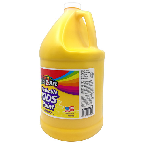 Cra-Z-Art Washable Kids Paint 128oz-Yellow - 5A003MK0-1HJ0W