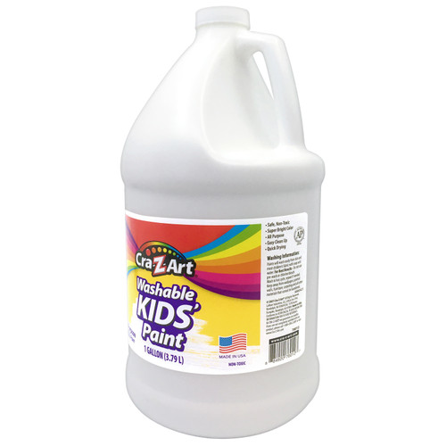Cra-Z-Art Washable Kids Paint 128oz-White - 5A003MJZ-1HJ10