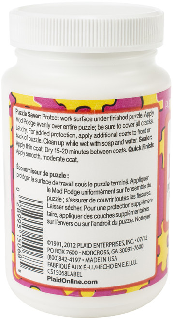 3 Pack - Plaid Mod Podge Puzzle Saver-8oz - CS15068
