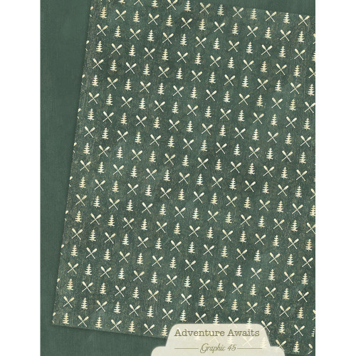 Graphic 45 Patterns & Solids Collection Pack 8.5"X11"-Adventure Awaits - 5A003RH2-1HMX2