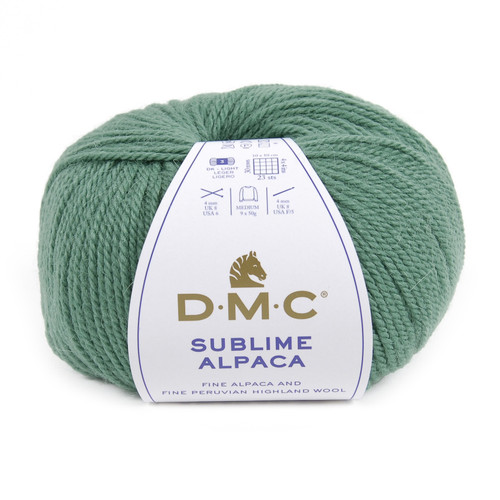 DMC Sublime Alpaca Yarn-Medium Green - 5A003Q8T-1HKYV - 3357995052727