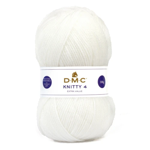 DMC Knitty 4 yarn-White - 5A003Q8V-1HKX0 - 0077540925261
