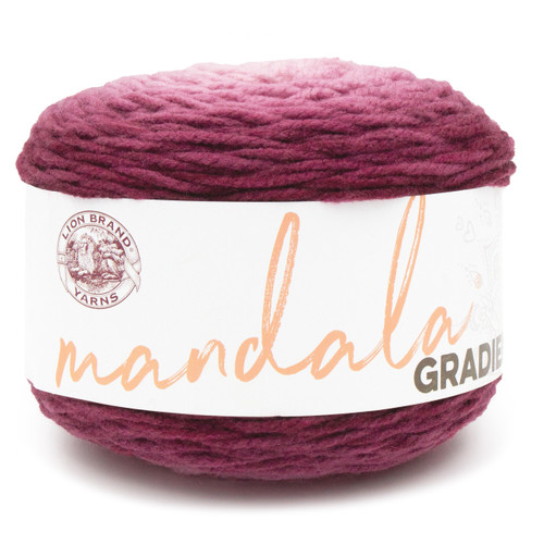 Lion Brand Mandala Gradient Yarn-Burgundy - 5A0022TM-1GGZ8 - 023032135748
