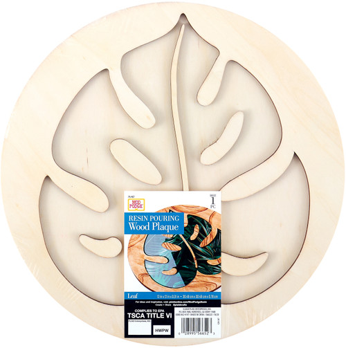 3 Pack - Plaid Mod Podge Leaf Pouring Plaque-12"X12"X.0125" - CS56652E - 028995566523