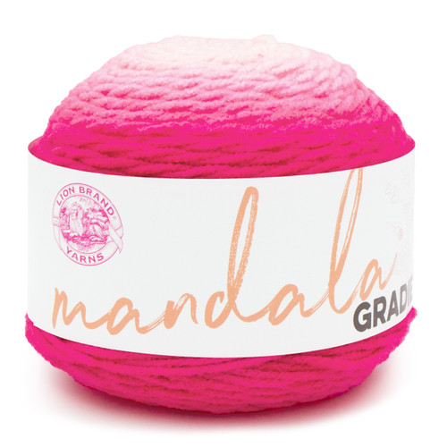 Lion Brand Mandala Gradient Yarn-Hot Pink - 5A0022TM-1GGZP - 023032135816