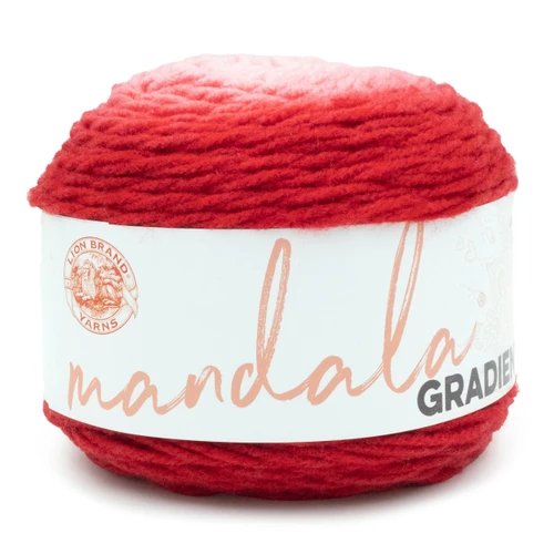 Lion Brand Mandala Gradient Yarn-Red - 5A0022TM-1GGZV - 023032135809