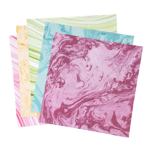 3 Pack - Colorbok 78lb Single-Sided Printed Cardstock 12"X12" 30/Pkg-Marble - 71876B