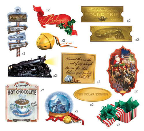 Paper House Self-Adhesive Die-Cuts 24/Pkg-The Polar Express - STDC0008
