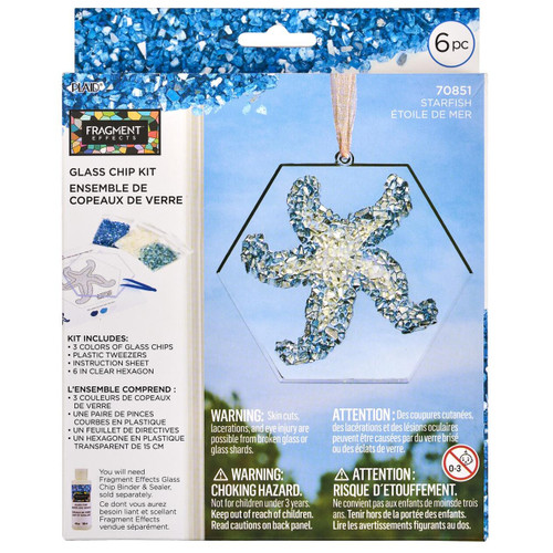 Plaid Fragment Effects Glass Chips Kit-Starfish - 5A002B42-1GDK0 - 028995708510