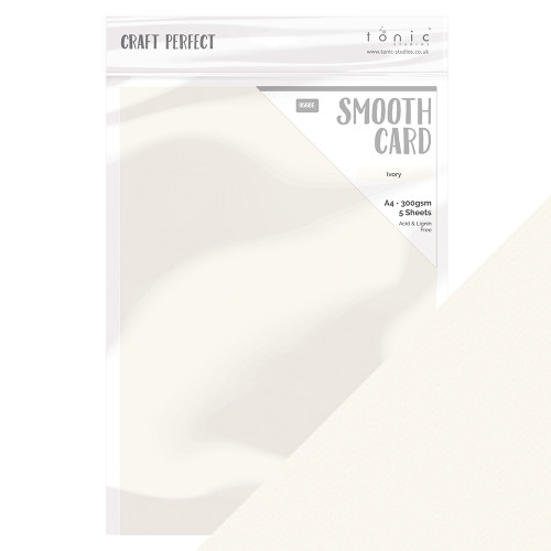 Craft Perfect Smooth Cardstock A4 5/Pkg-Ivory - 9568E