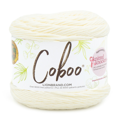Lion Brand Coboo Yarn-Vanilla Blossom - 835-099W - 023032122526