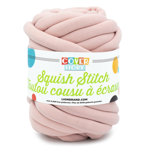 Lion Brand Cover Story Squish Stitch Yarn-Sweet Pink - 561-101 - 023032131566