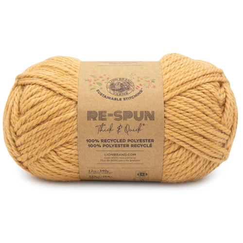 Lion Brand Re-Spun Thick & Quick Yarn-Squash - 843-134 - 023032113593