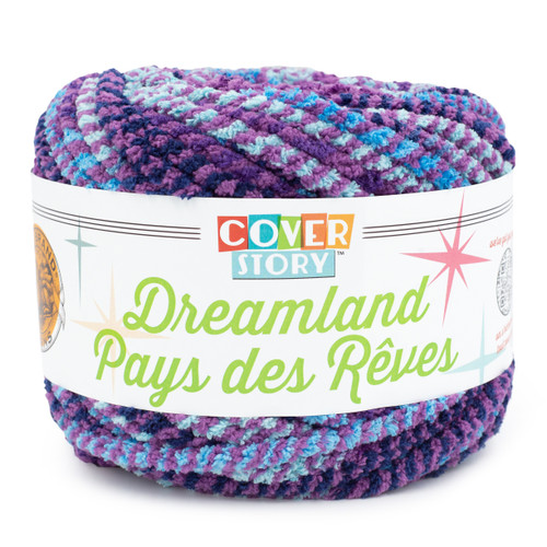 Lion Brand Cover Story Dreamland Yarn-Purple Mountains - 564-206 - 023032134888