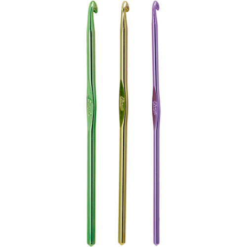 3 Pack - Boye Aluminum Crochet Hook Set-Sizes G6 To I9 - 6219