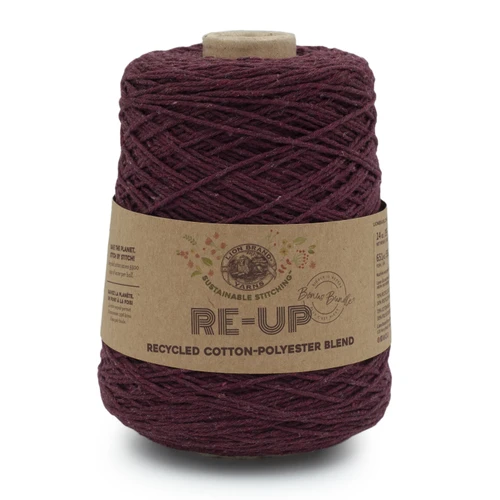 Lion Brand Re-Up Bonus Bundle Yarn-Pomegranate - 128-138 - 023032112886