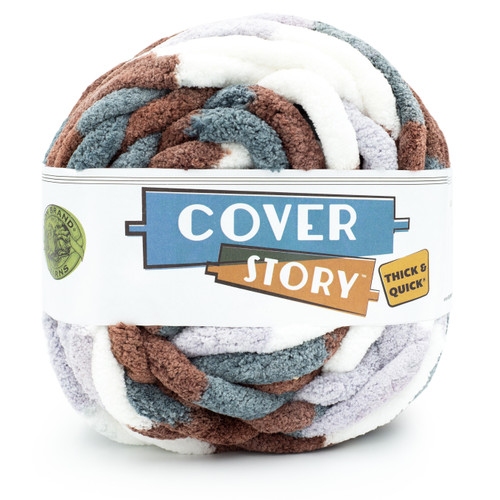 Lion Brand Cover Story Thick & Quick Yarn-Snow Peak - 535-212 - 023032131344