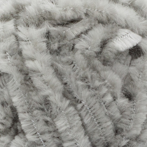 Lion Brand DIY Glow Chenille Yarn-Grey - 207-150AA