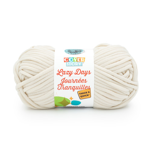 Lion Brand Cover Story Lazy Days Thick & Quick Yarn-Cream - 191-098 - 023032129716