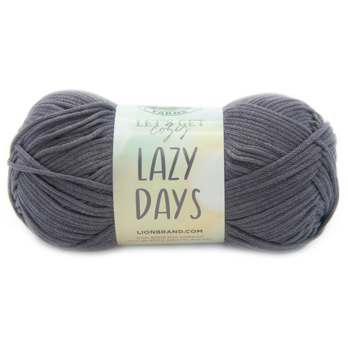 Lion Brand Let's Get Cozy: Lazy Days Yarn-Pewter - 144-152 - 023032110776