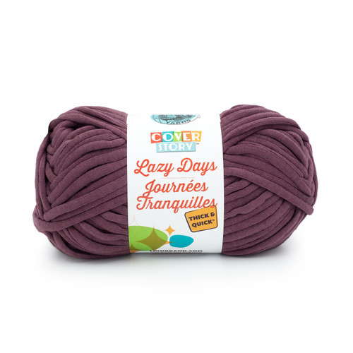 Lion Brand Cover Story Lazy Days Thick & Quick Yarn-Eggplant - 191-147 - 023032129648