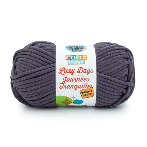 Lion Brand Cover Story Lazy Days Thick & Quick Yarn-Pewter - 191-152 - 023032129587