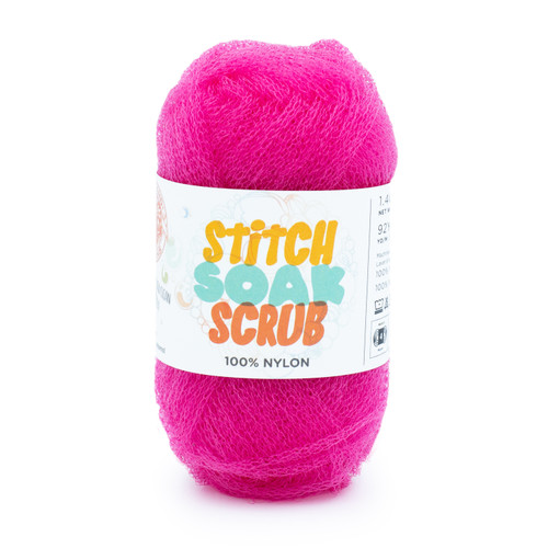Lion Brand Stitch Soak Scrub Yarn-Cabaret - 781-195 - 023032101842