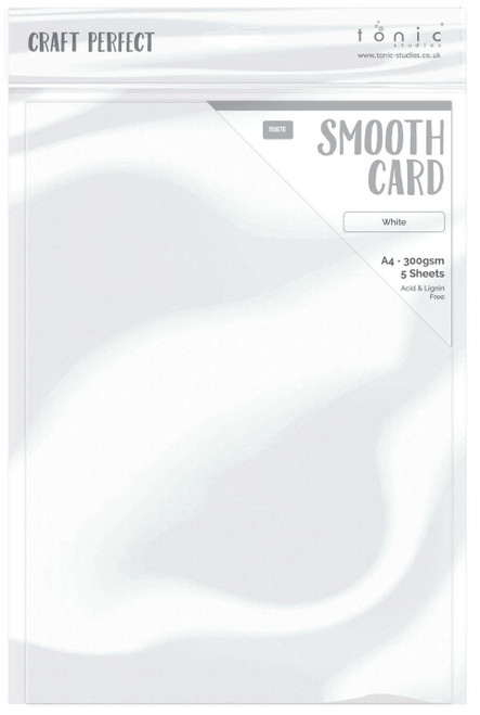 Craft Perfect Smooth Cardstock 8.5"X11" 5/Pkg-White - 9567E - 5060517145675