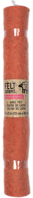 Dimensions Feltworks Felt Roll 12"X12"-Pumpkin - 72F-76905 - 088677769055