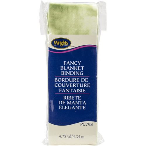 3 Pack - Wrights Single Fold Satin Fancy Blanket Binding 2"X4.75yd-Tie-Dye Lime - 117-798-2305 - 070659895302