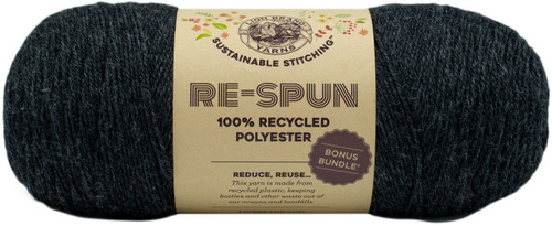 Lion Brand Re-Spun Bonus Bundle Yarn-Raven - 126-153 - 023032084671