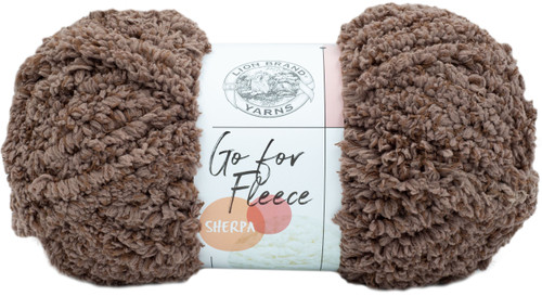 Lion Brand Go For Fleece Sherpa Yarn-Clay - 937-124 - 023032075198