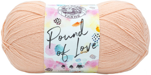 Lion Brand Pound Of Love Yarn-Pink Salt - 550-104 - 023032551043