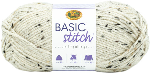 Lion Brand Basic Stitch Anti-Pilling Yarn-Almond Tweed - 202-500 - 023032080949