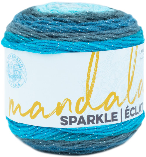 Lion Brand Mandala Sparkle Yarn-Aquarius - 527-315 - 023032028330