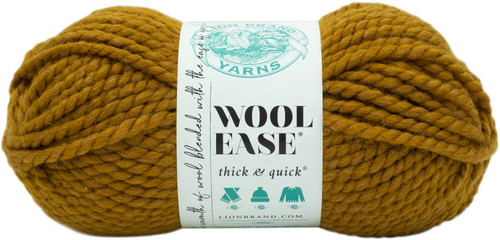 Lion Brand Wool-Ease Thick & Quick Yarn-Flax - 640-186 - 023032641867